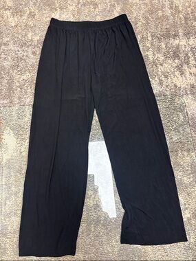 Women's Black Wide Leg Pull-On Pants